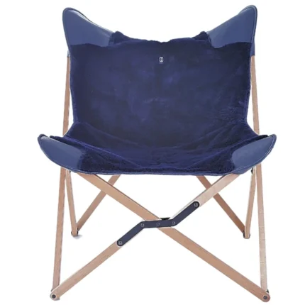 Marbre Home Lacivert Renk Peluş Tripolina